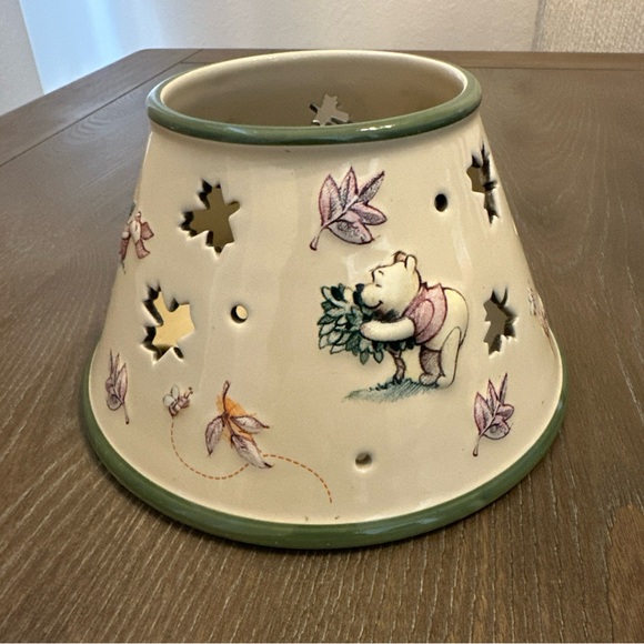Vtg WDW DISNEY WINNIE THE POOH & FRIENDS CERAMIC JAR CANDLE‎ "LAMP SHADE" TOPPER - Picture 3 of 7